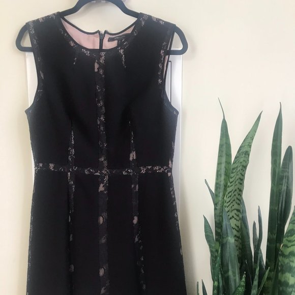 BCBG MaxAzria Black and Navy Dress - Picture 1 of 4